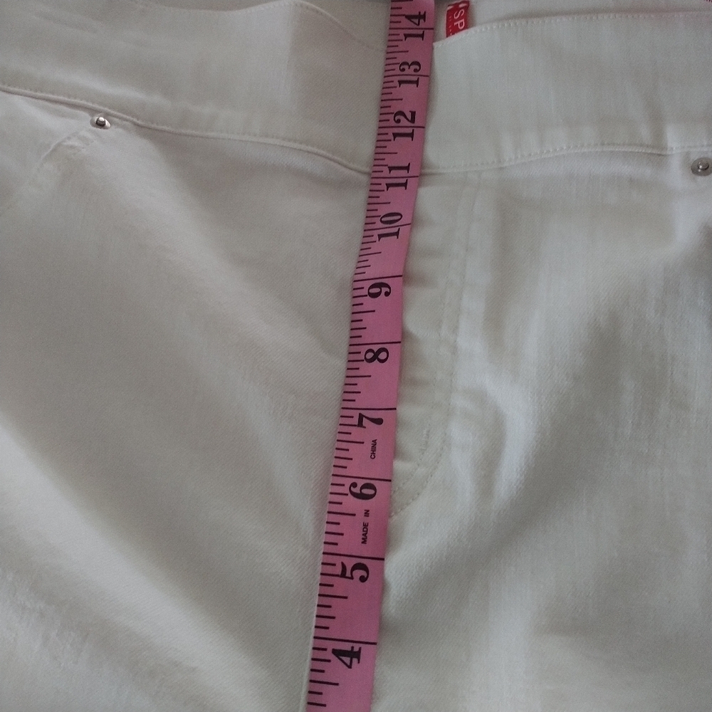 SPANX White Slim Panel Ankle Raw Hem Jegging Jeans 1X - Picture 13 of 15